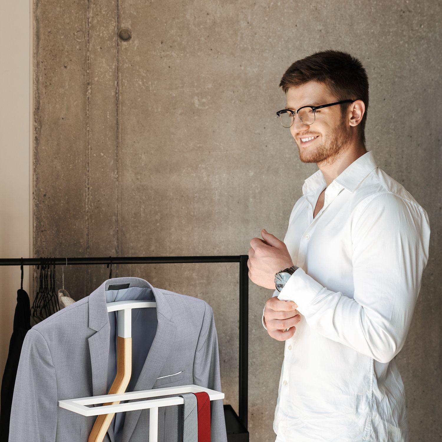 Northix diener aus Holz und Metall  