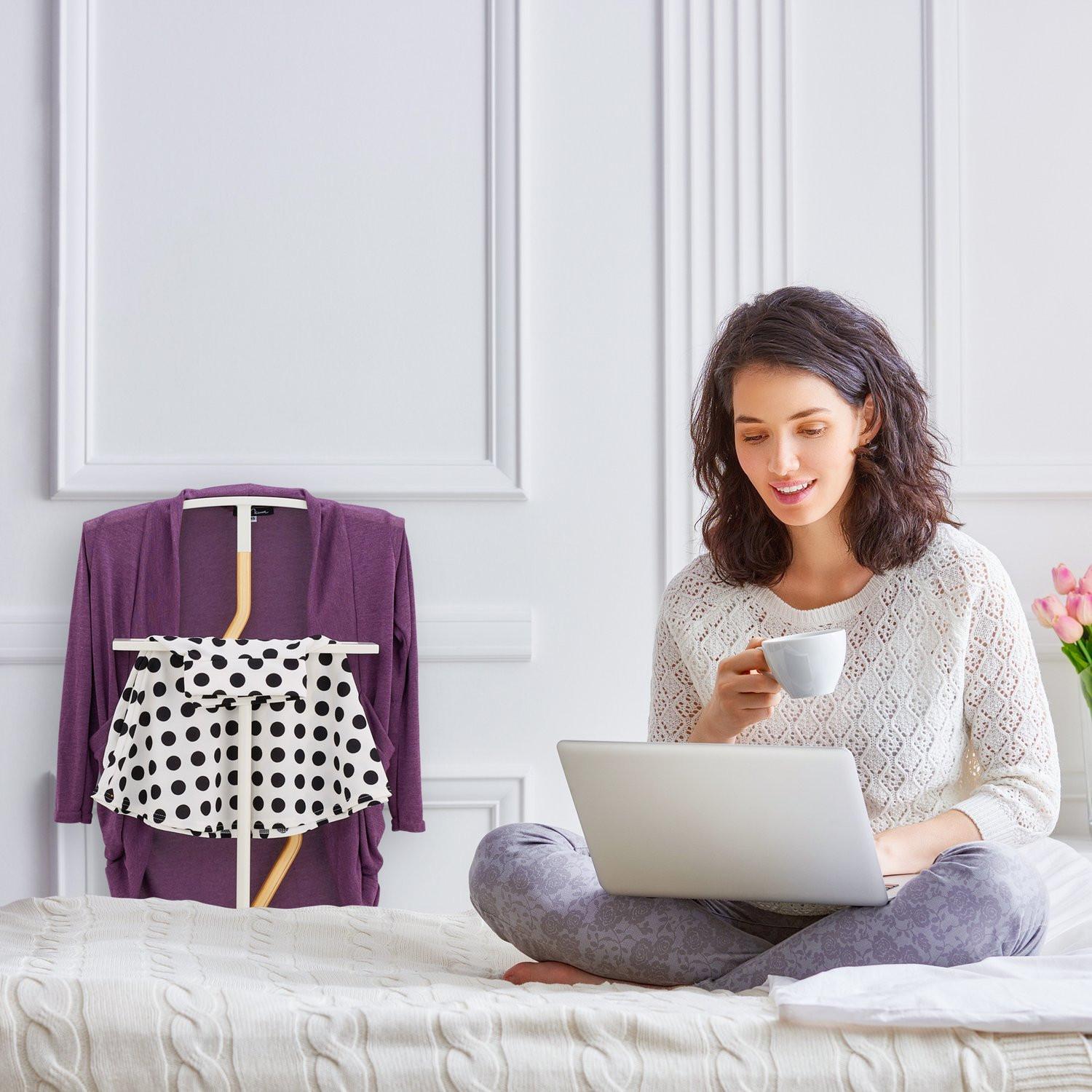 Northix diener aus Holz und Metall  