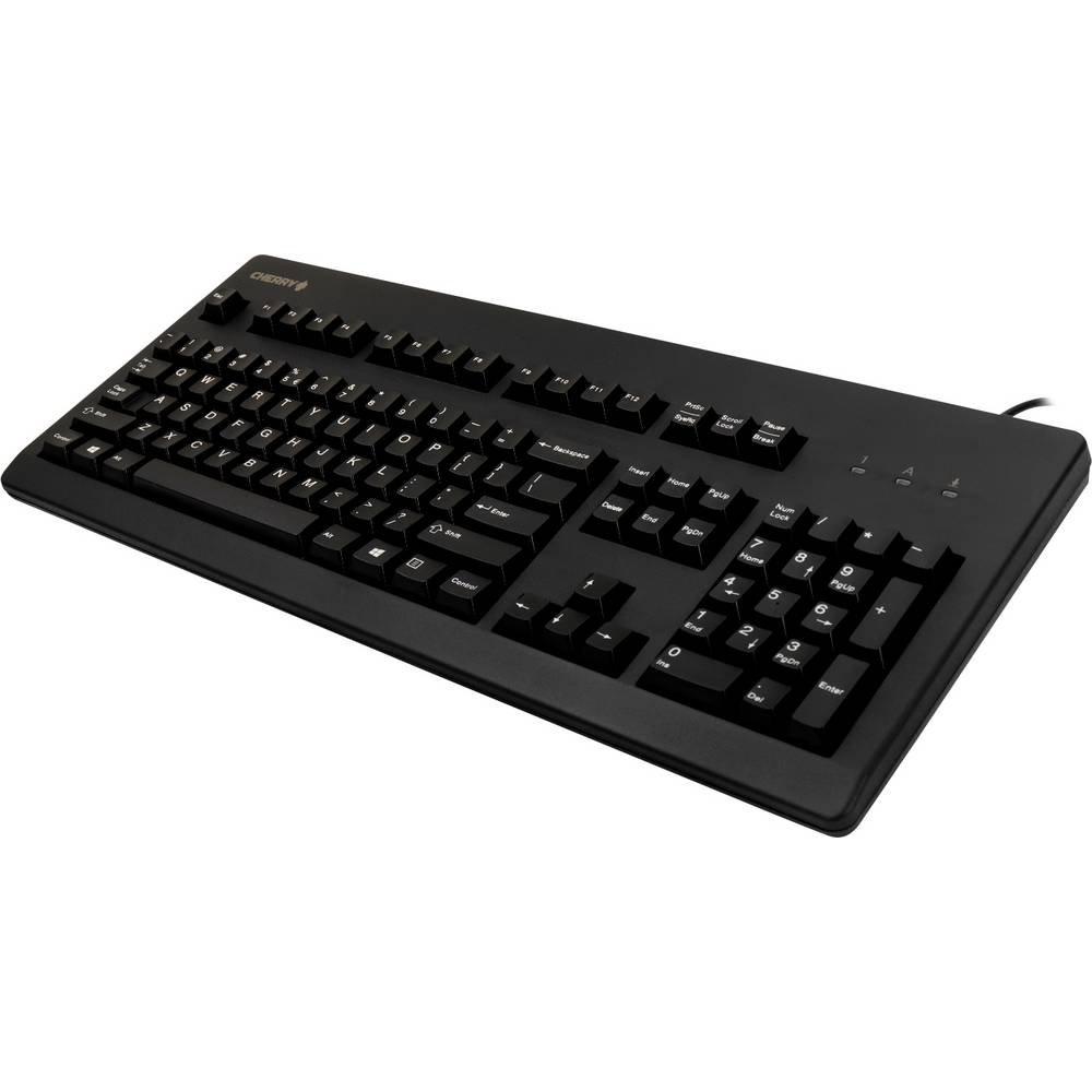 Cherry  G80-3000 Blaue SWITCH Kabelgebundene Tastatur, Schwarz, USBPS2 (QWERTZ - DE) 