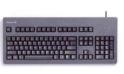 Cherry  G80-3000 Blaue SWITCH Kabelgebundene Tastatur, Schwarz, USBPS2 (QWERTZ - DE) 