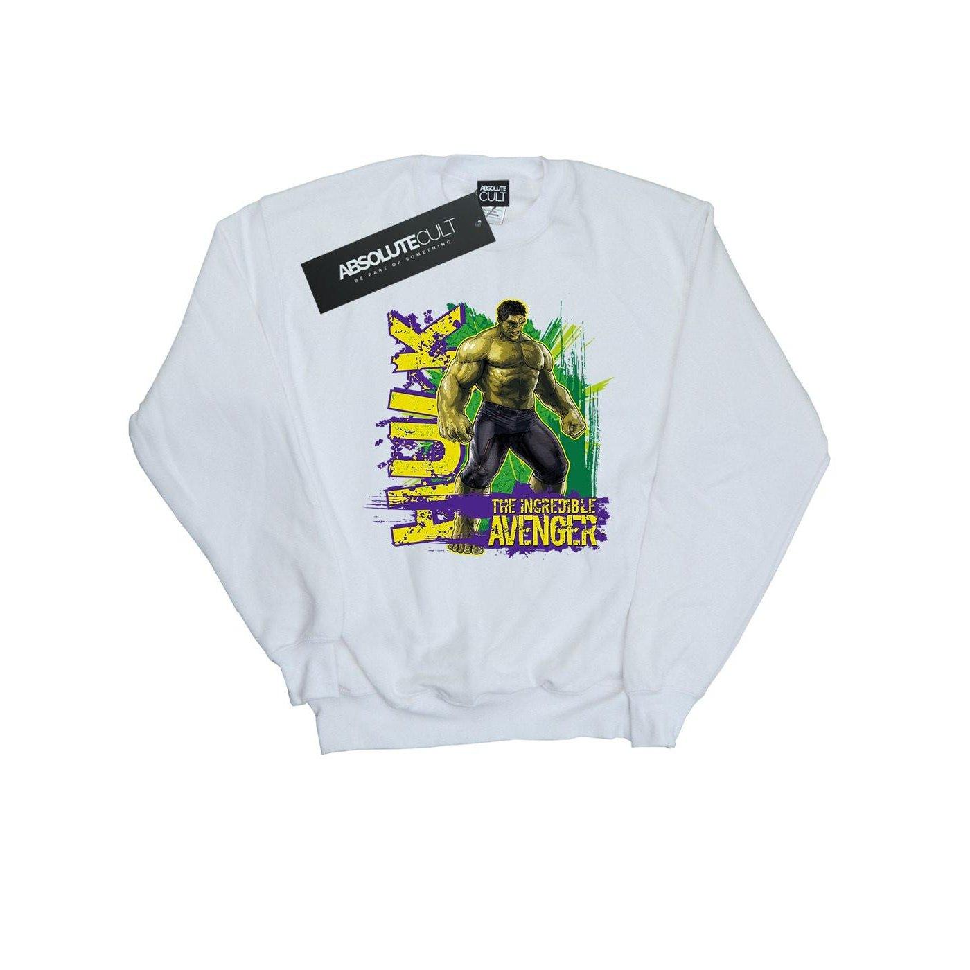 Image of Avengers Hulk Incredible Avenger Sweatshirt Damen Weiss M