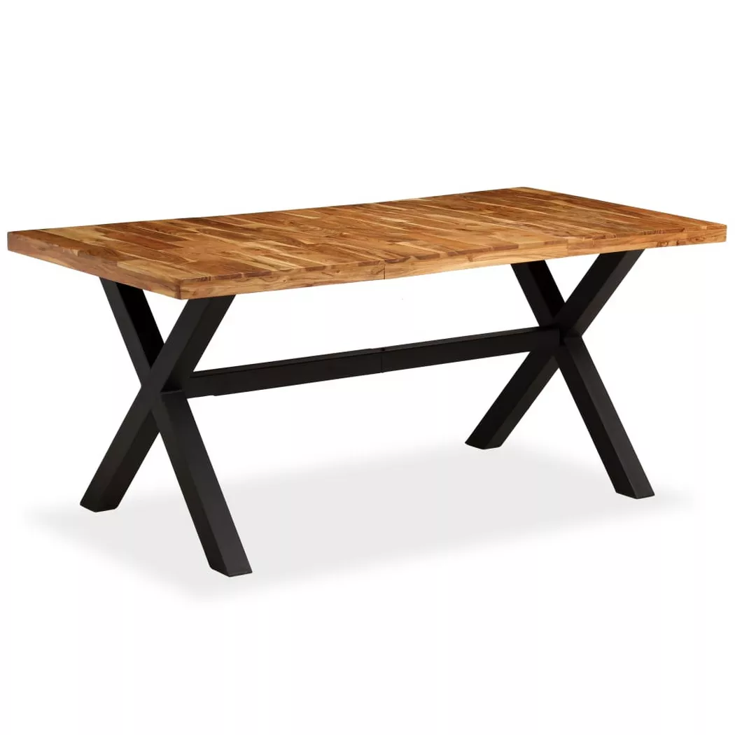 VidaXL - Table à manger bois, One Size, Marron