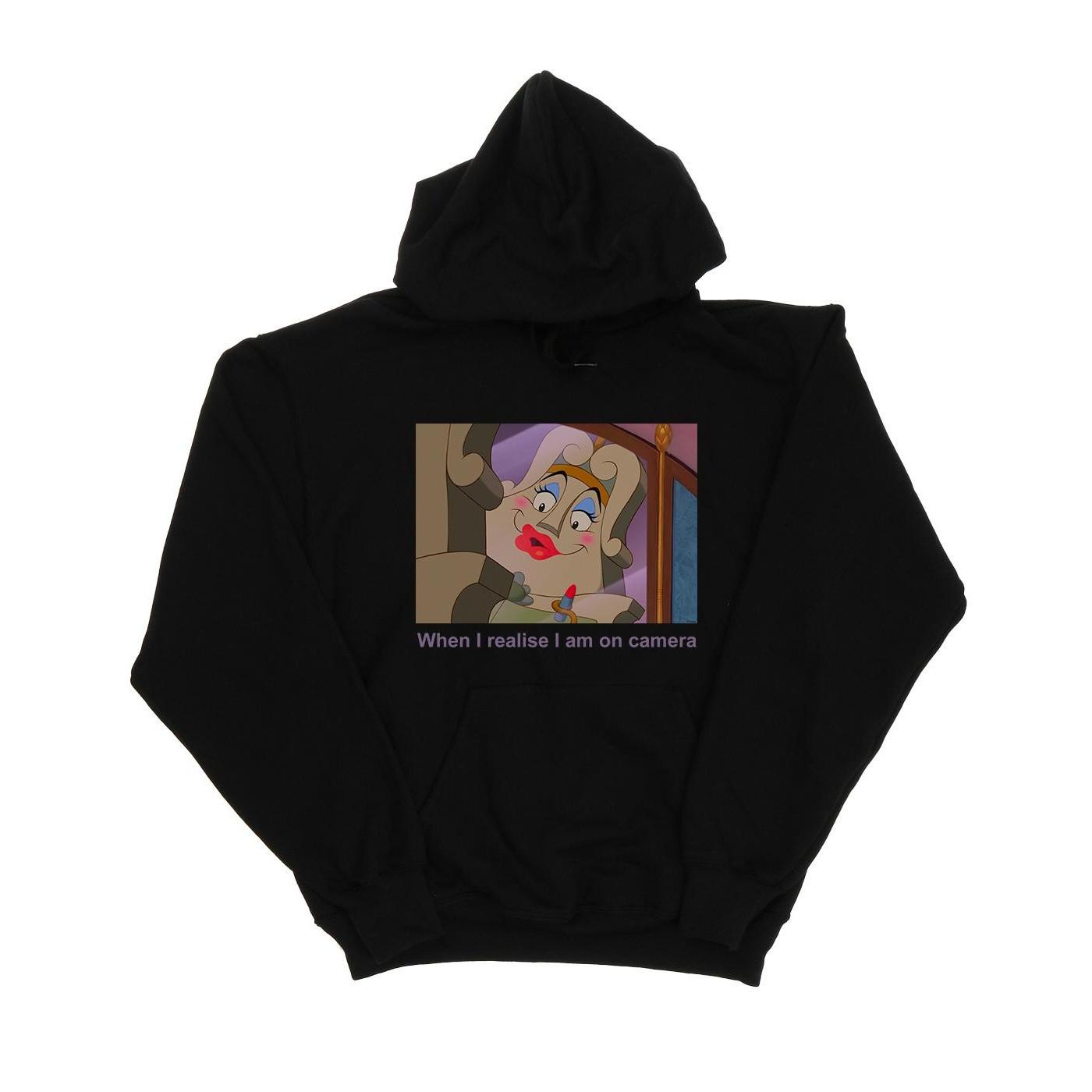 Image of Beauty And The Beast Madame De La Grande Bouche Kapuzenpullover Unisex Schwarz 116