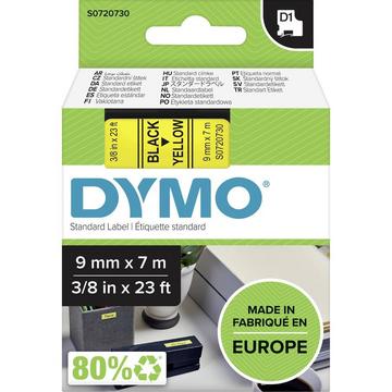 Cassetta nastro DYMO D1 40918 Colore Nastro: Giallo Colore carattere:Nero 9 mm 7 m