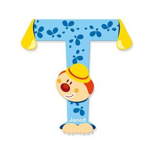 Janod Buchstaben Clown T  