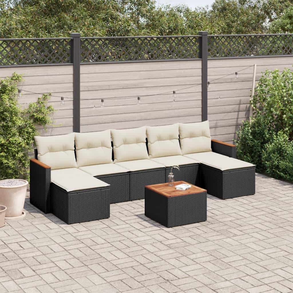 VidaXL Ensemble de canapés de jardin rotin synthétique  