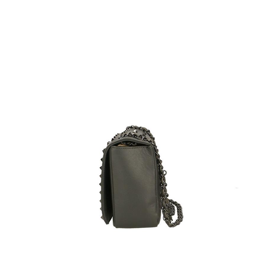 Gave Lux Gesteppte Schultertasche mit Nieten  