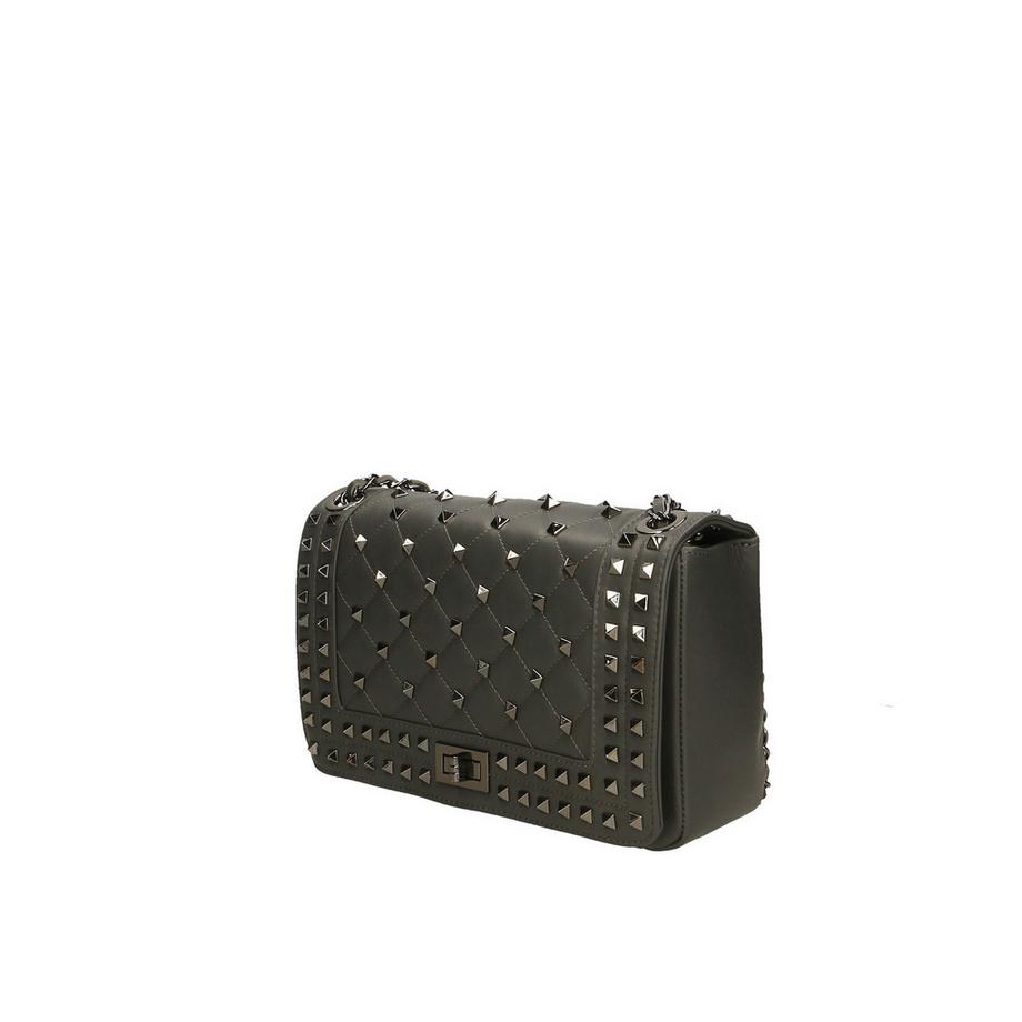 Gave Lux Gesteppte Schultertasche mit Nieten  