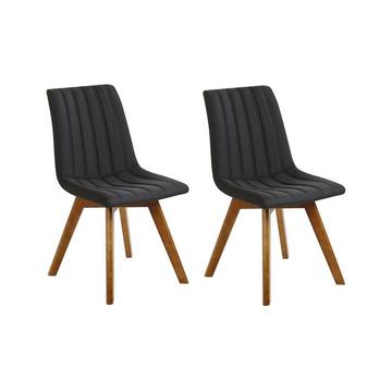 Lot de 2 chaises de salle à manger en Tissu Rétro CALGARY