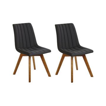 Lot de 2 chaises en Polyester Rétro CALGARY