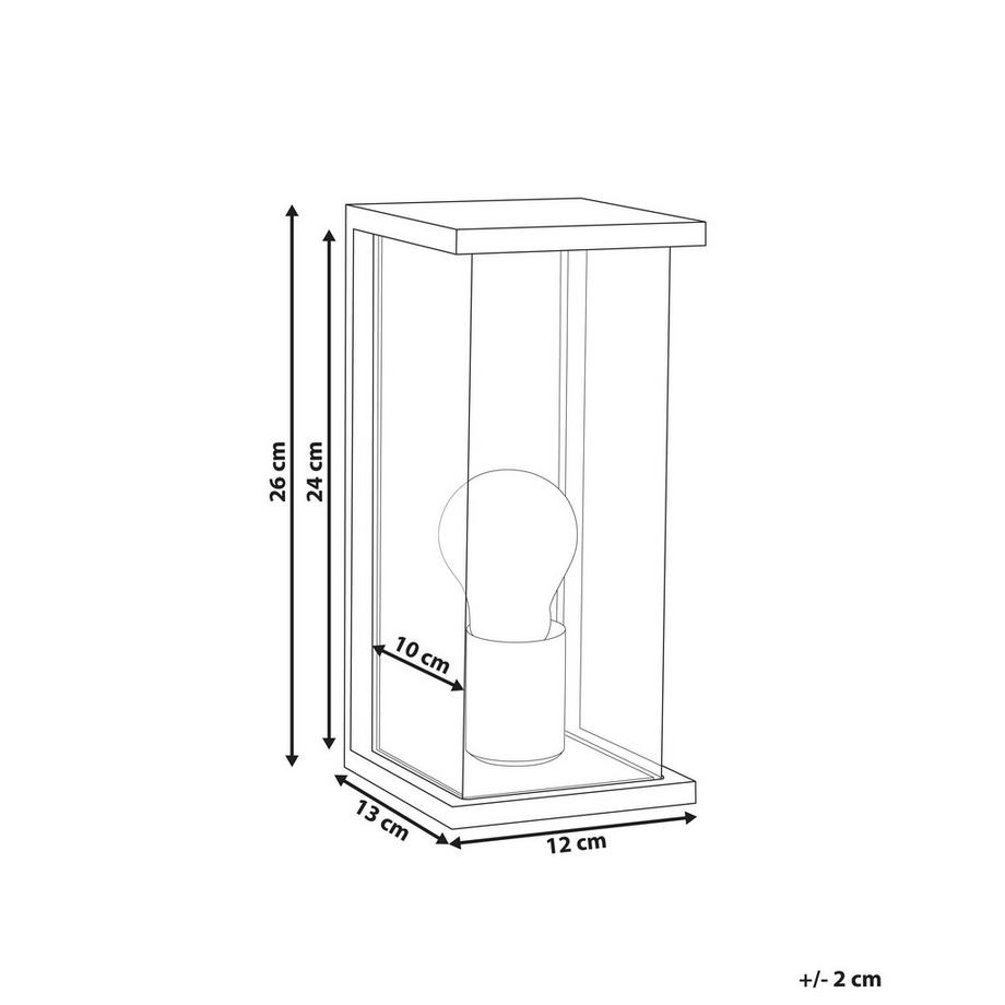 Beliani Applique a per esterni en Alluminio Moderno WAKAL  
