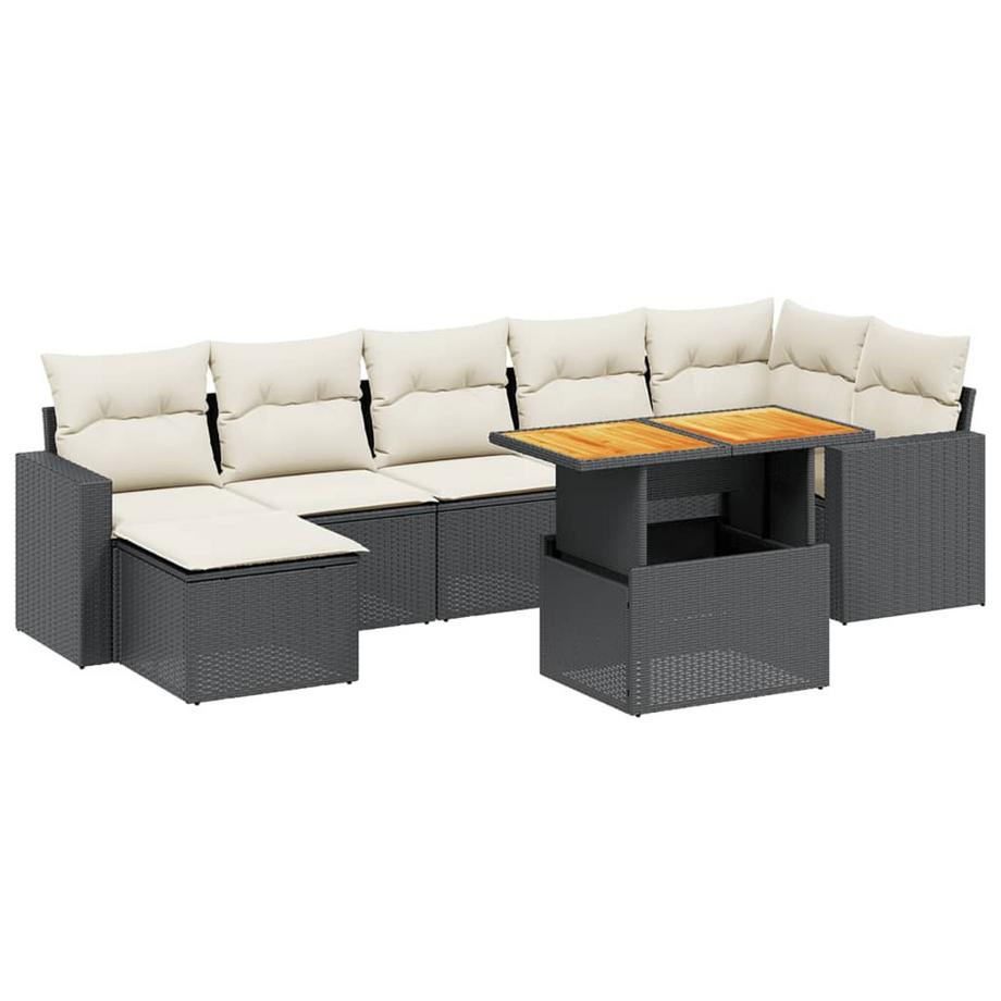 set divano da giardino Polirattan