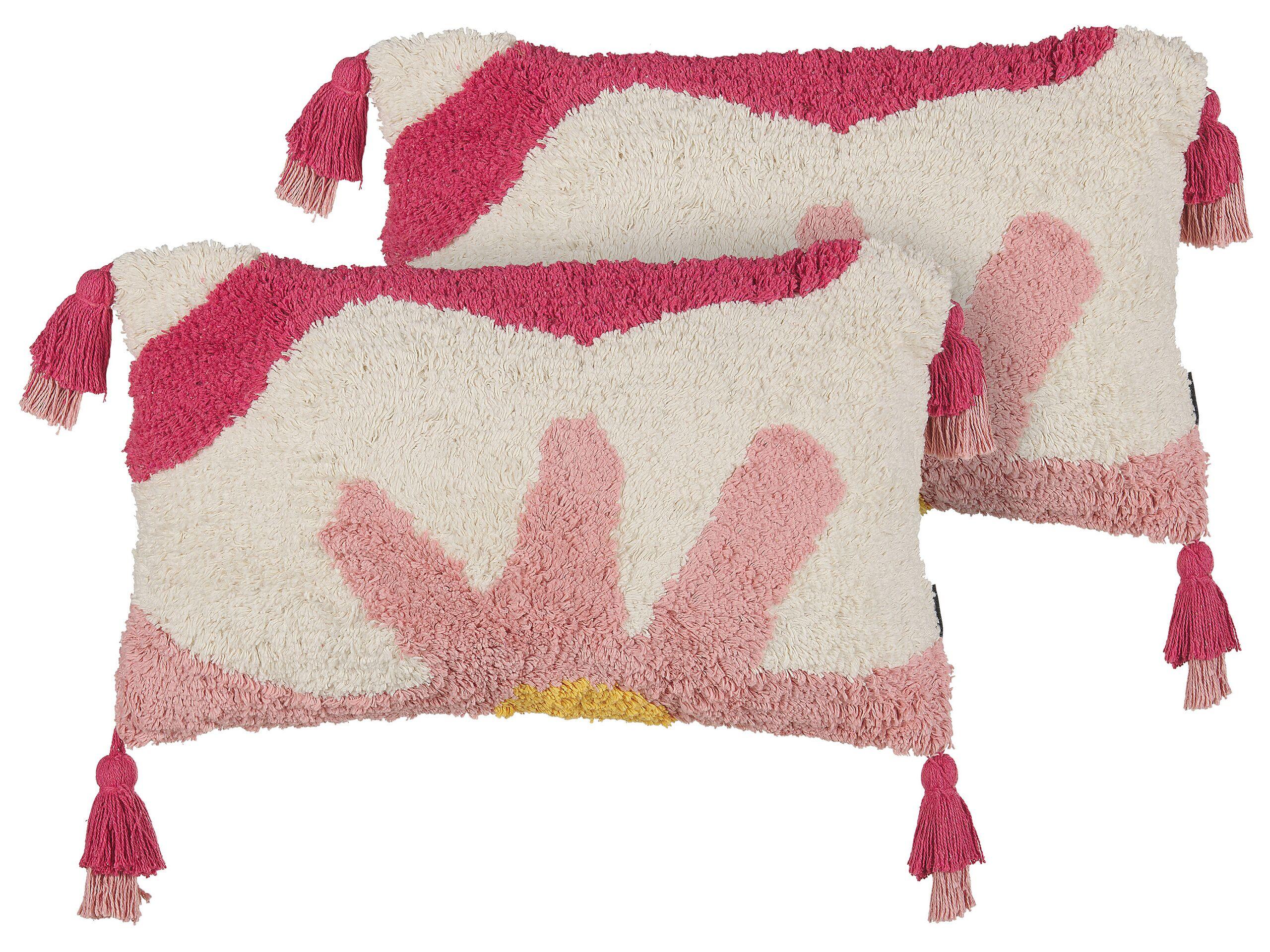 Image of Kissen 2er Set aus Baumwolle Boho ACTAEA Kissen 2er Set aus Baumwolle Boho ACTAEA