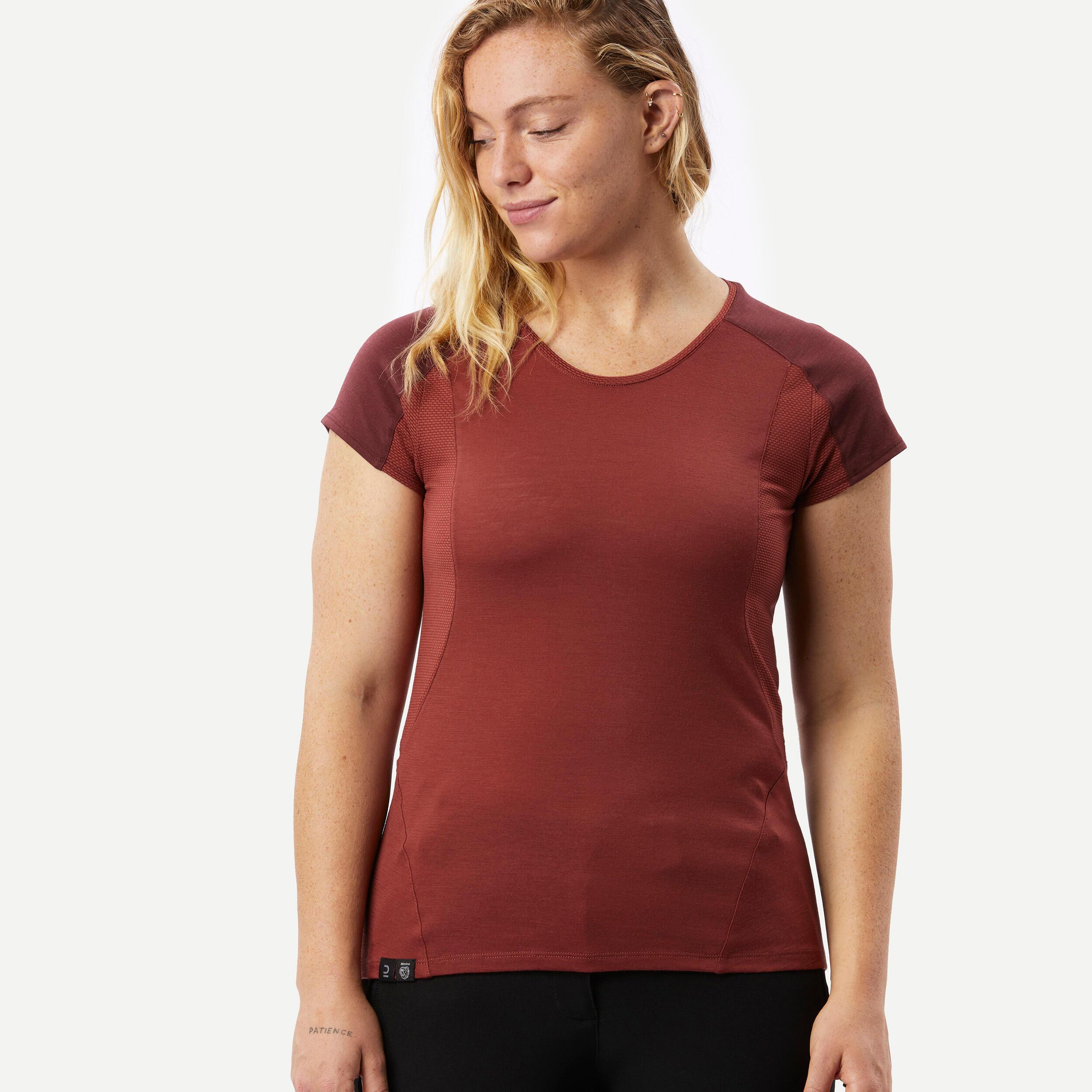 Image of Kurzarmshirt - Mt500 Damen Bordeaux S