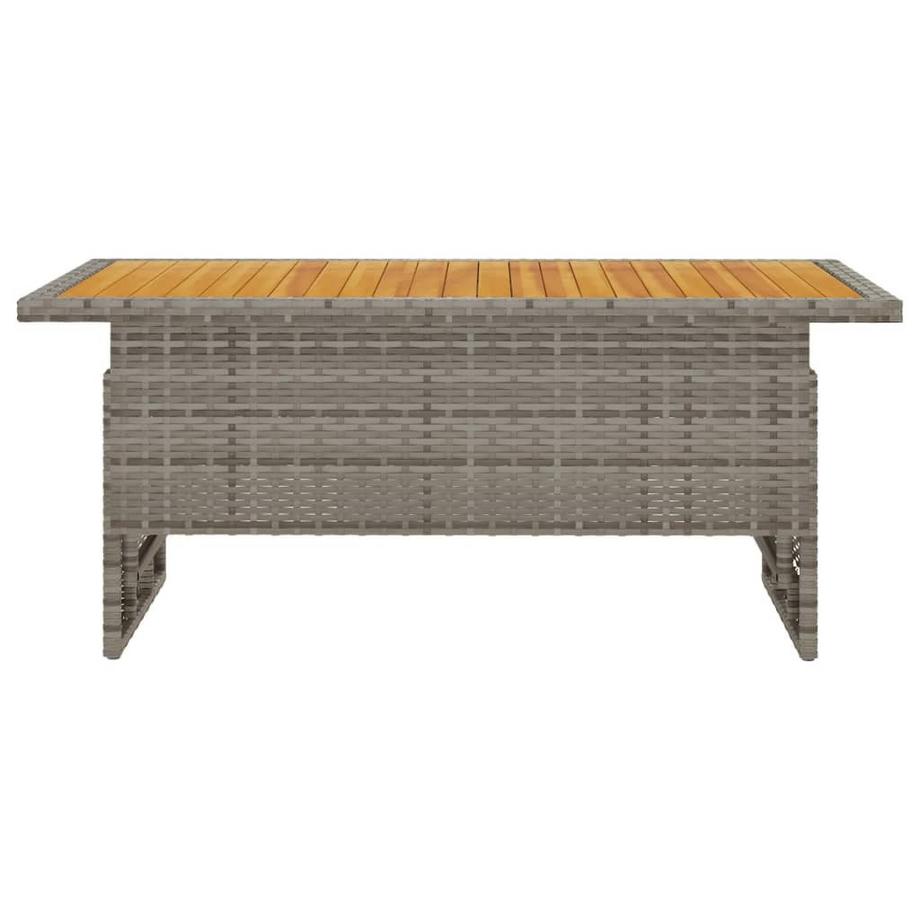 VidaXL Table de jardin rotin synthétique  