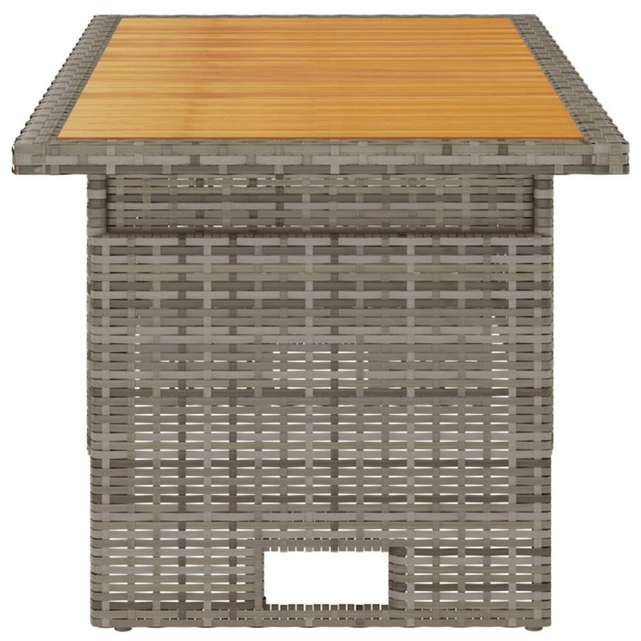 VidaXL Table de jardin rotin synthétique  