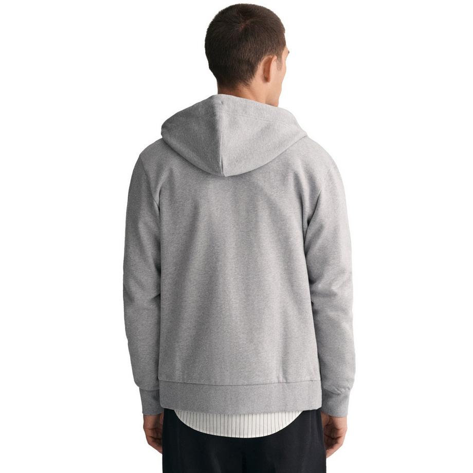 GANT Tonal Shield Full Zip Hoodie Regular Fit  