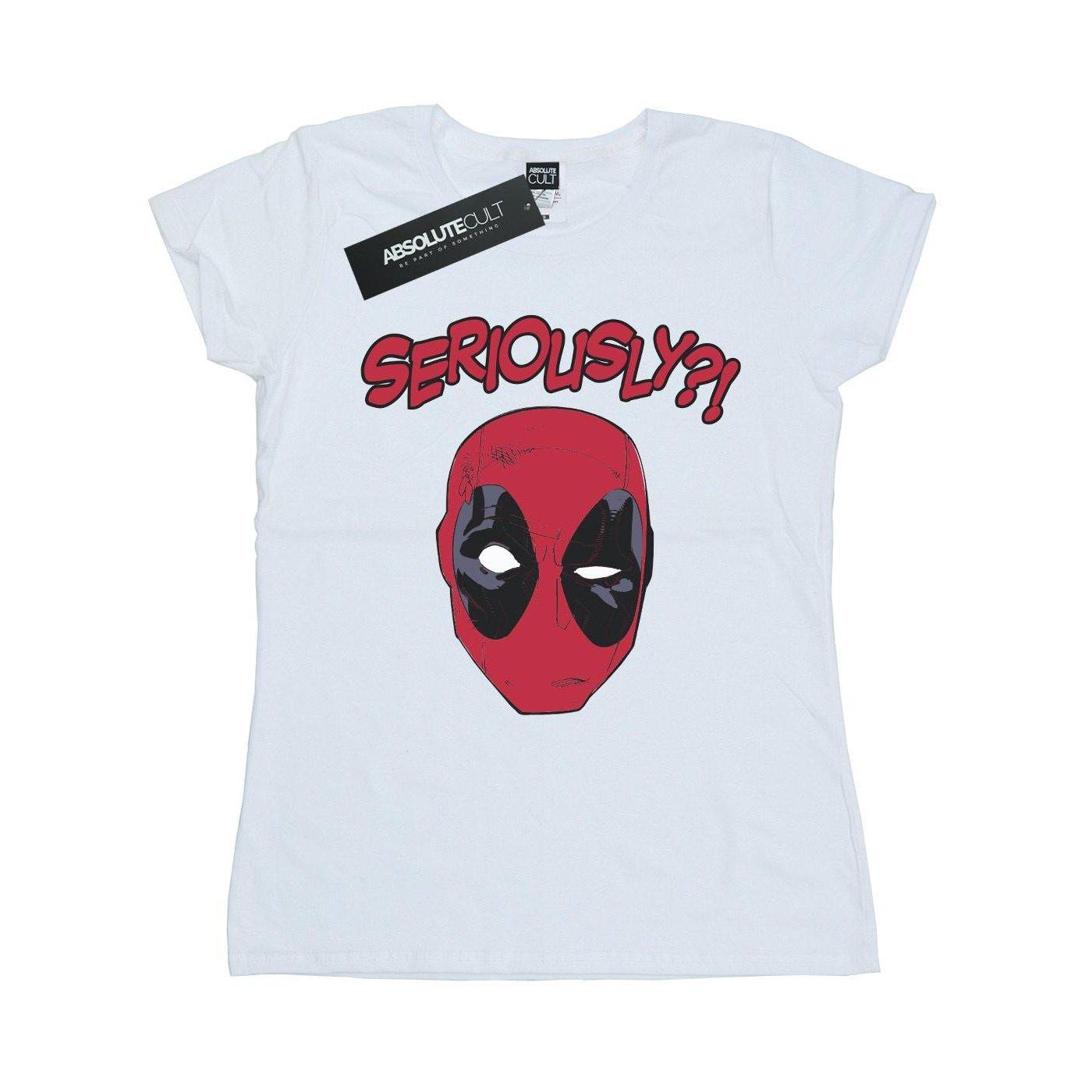 Image of Deadpool Seriously Tshirt Damen Weiss S