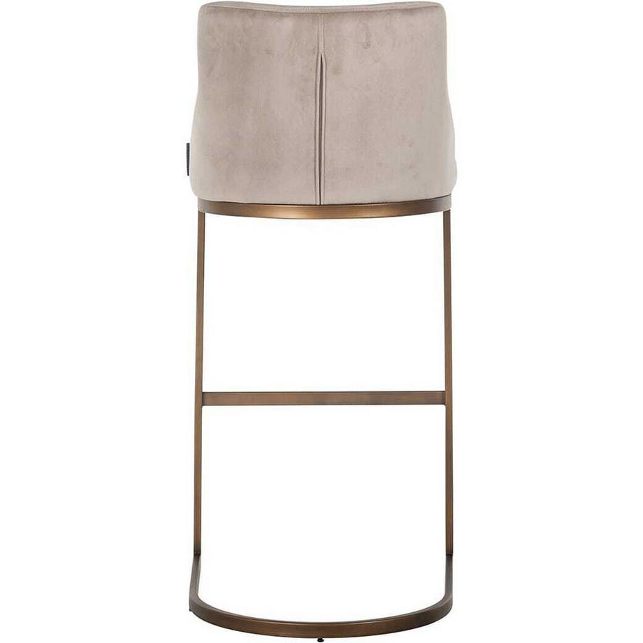 mutoni Chaise de bar Bolton kaki or brossé 103  