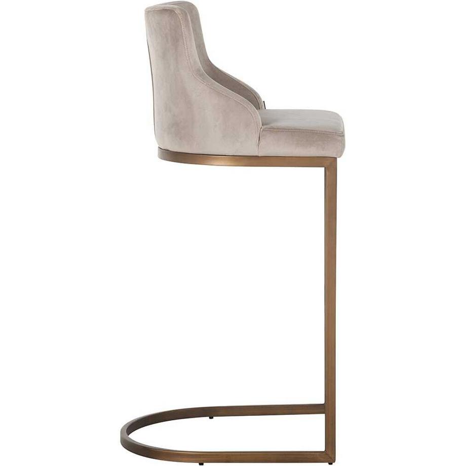 mutoni Chaise de bar Bolton kaki or brossé 103  