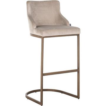 Chaise de bar Bolton kaki or brossé 103