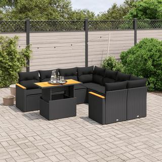 VidaXL Ensemble de canapés de jardin rotin synthétique  