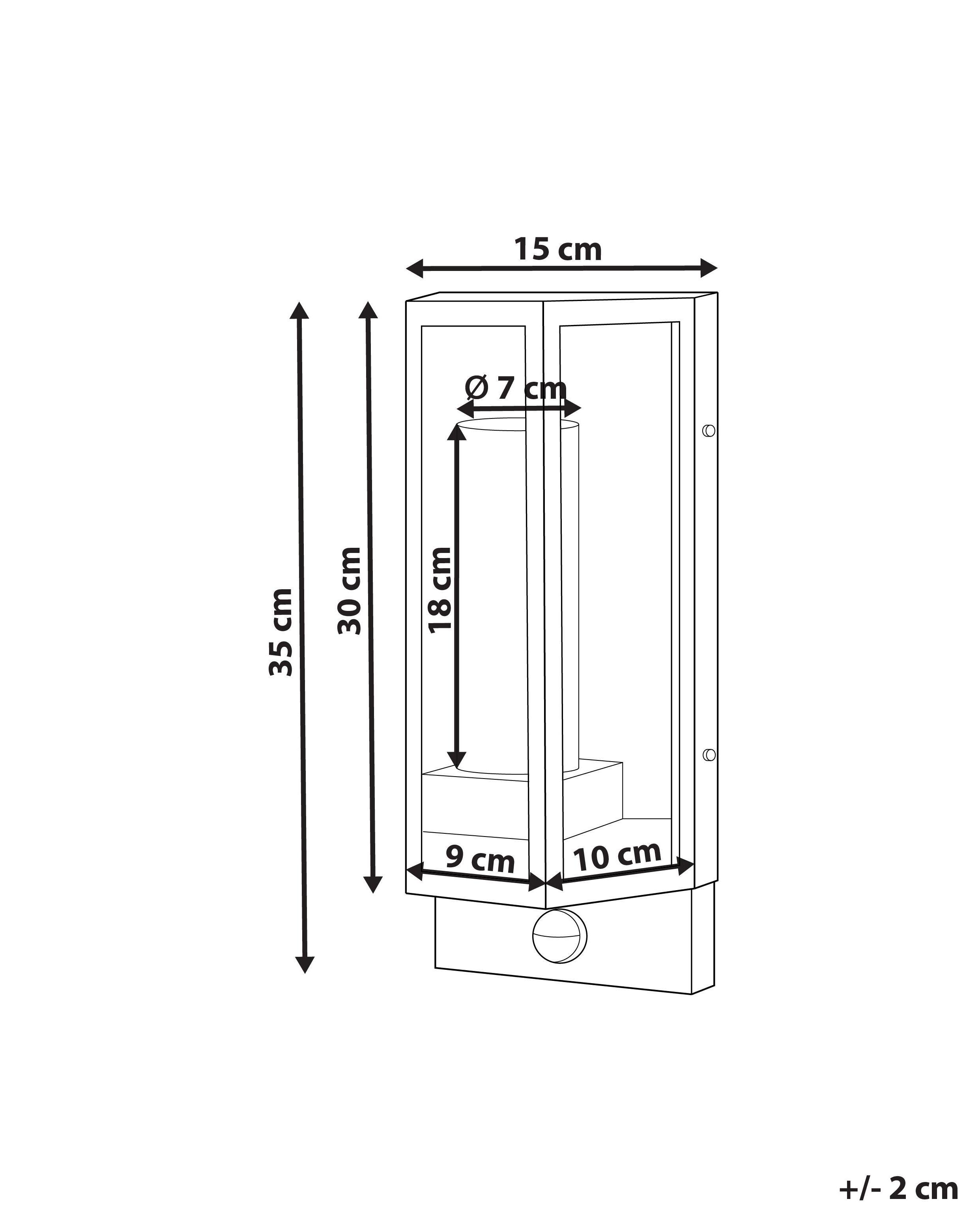 Beliani Applique a LED per esterni en Ferro Classico FRUID  