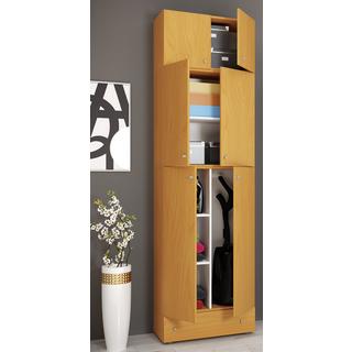 VCM Armoire à balais en bois Aspirateur Armoire de nettoyage Armoire de ménage Tiroir Lona SA  