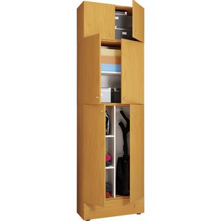 VCM Armoire à balais en bois Aspirateur Armoire de nettoyage Armoire de ménage Tiroir Lona SA  