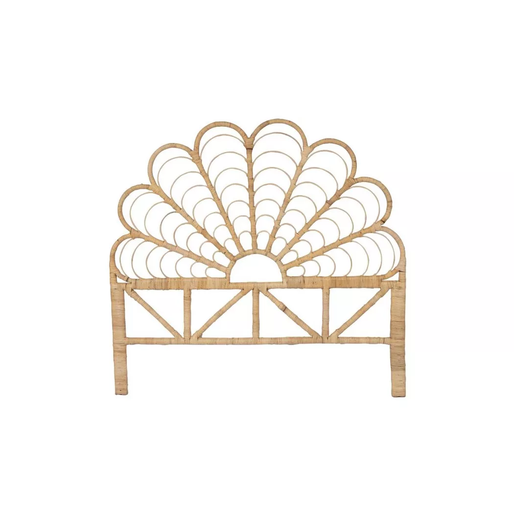 Vente-unique - Tête de lit 140 cm - Rotin - Naturel - flosia