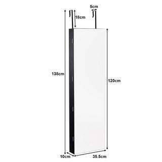 Northio Schmuckschrank Wandspiegel mit LED Beleuchtung Spiegelschrank  