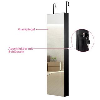 Northio Schmuckschrank Wandspiegel mit LED Beleuchtung Spiegelschrank  