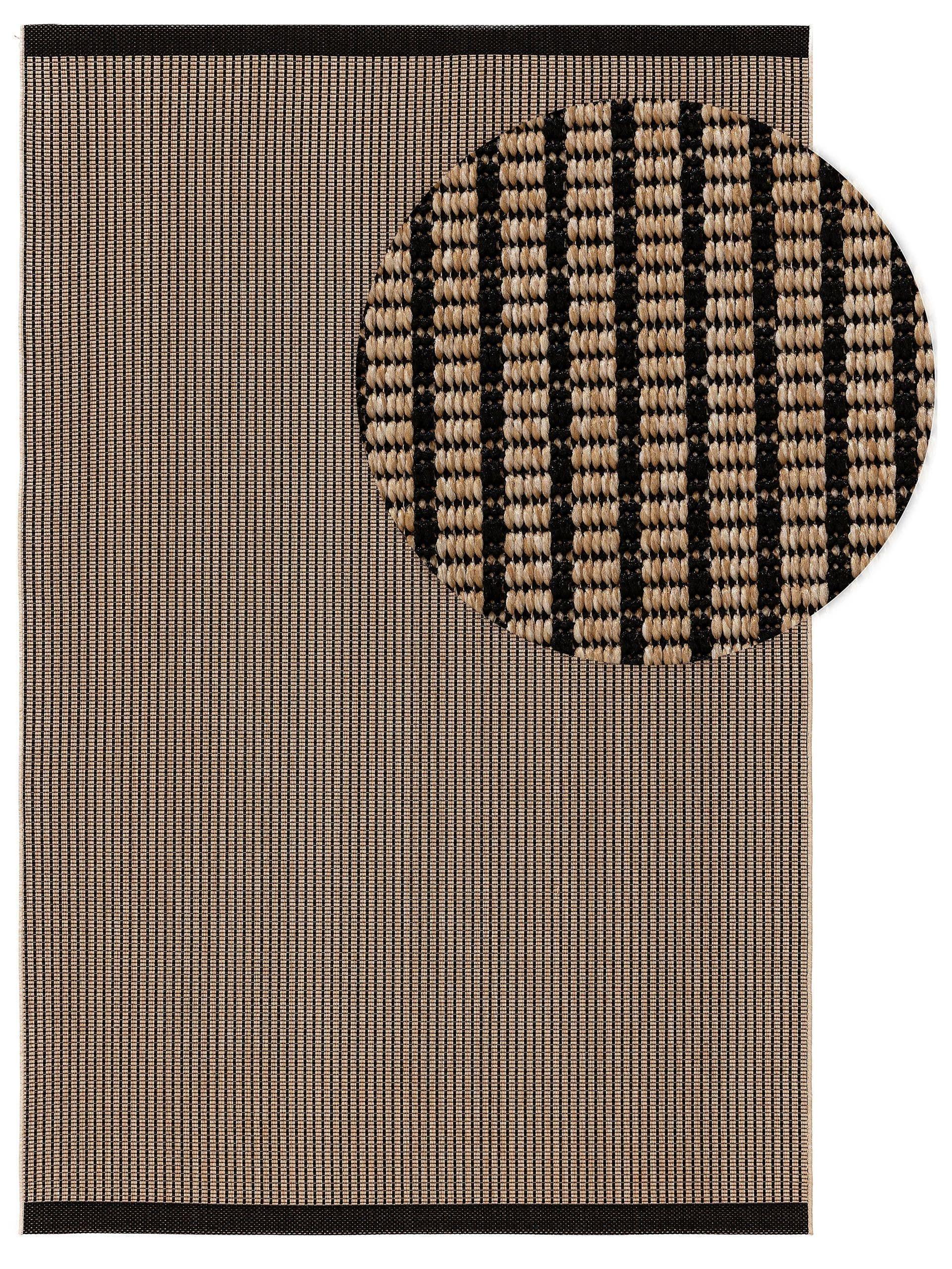 Benuta Tapis d'extérieur & intérieur Naoto Beige/Noir  