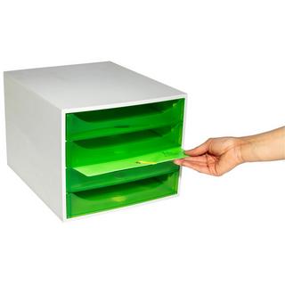 Exacompta ECOBOX Schubladenbox mit 4 Schubladen  