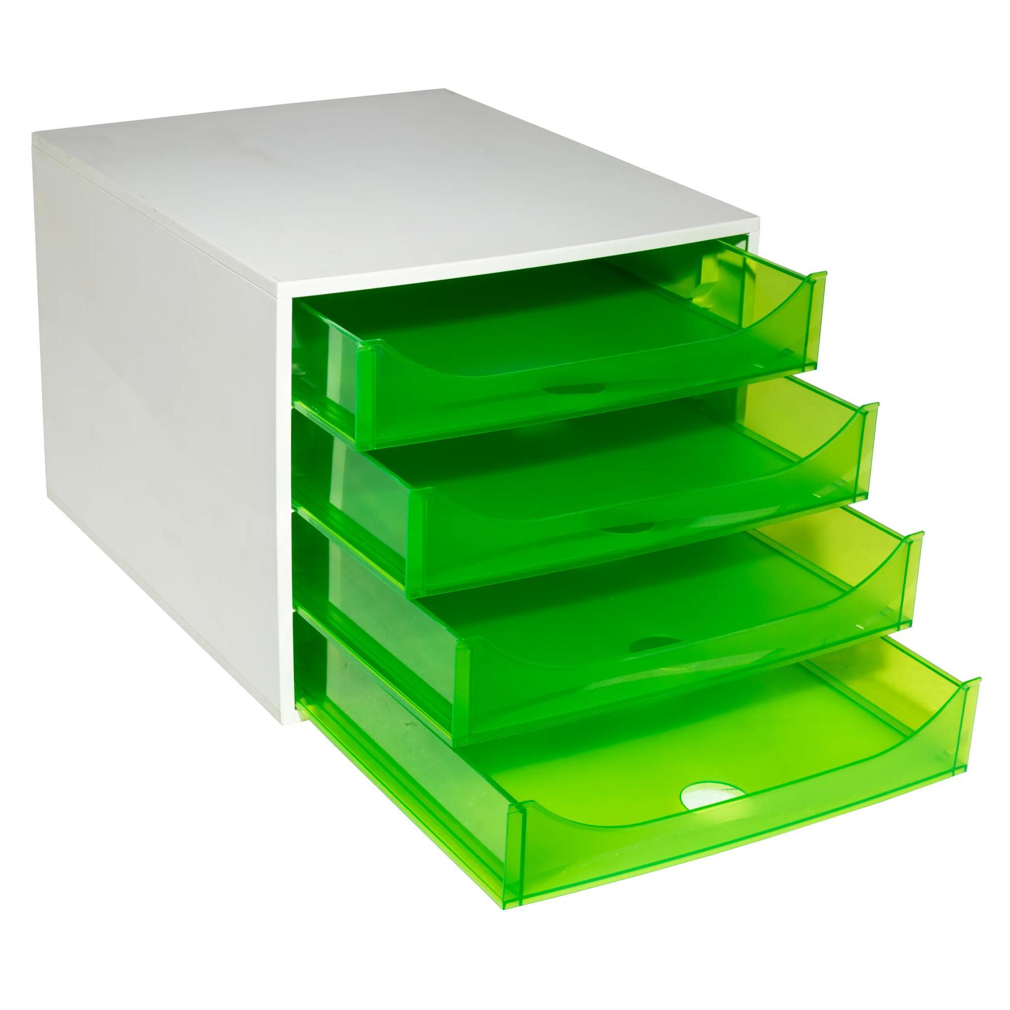 Exacompta ECOBOX Schubladenbox mit 4 Schubladen  