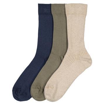 Lot de 3 paires de chaussettes unies