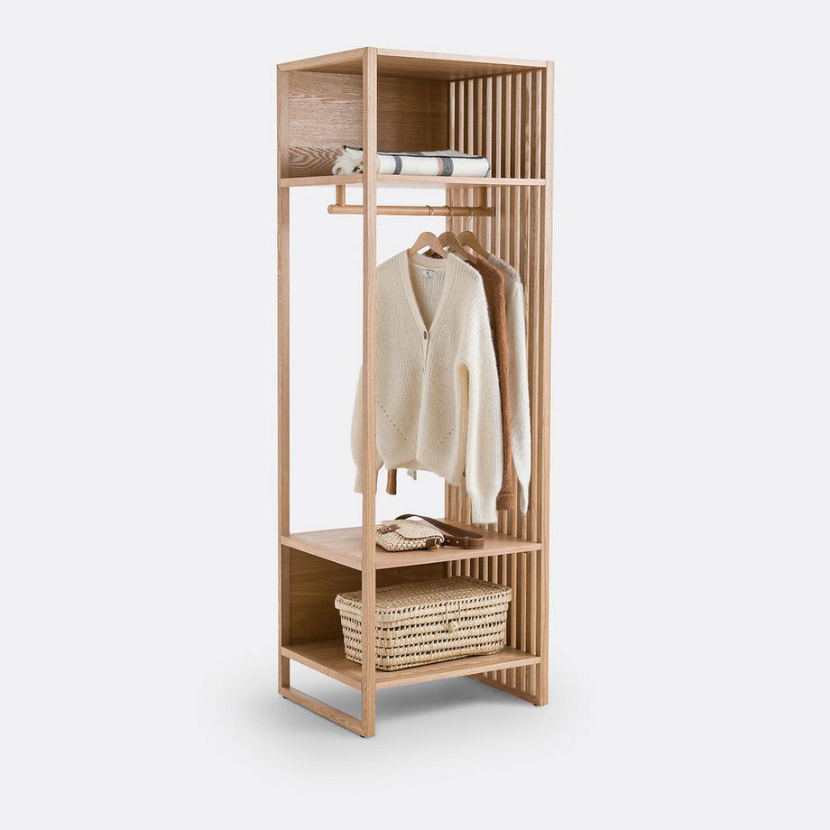La Redoute Intérieurs Ankleidemodul Theonie mit Kleiderstange und 2 Fächern  