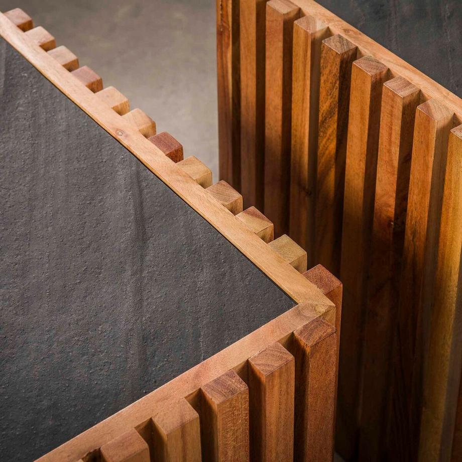 mutoni Table basse Slate (lot de 2)  