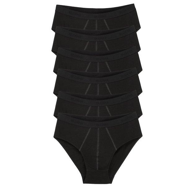 Image of 6er Pack 247 - Midi Slip - Unterhose Herren Schwarz XL