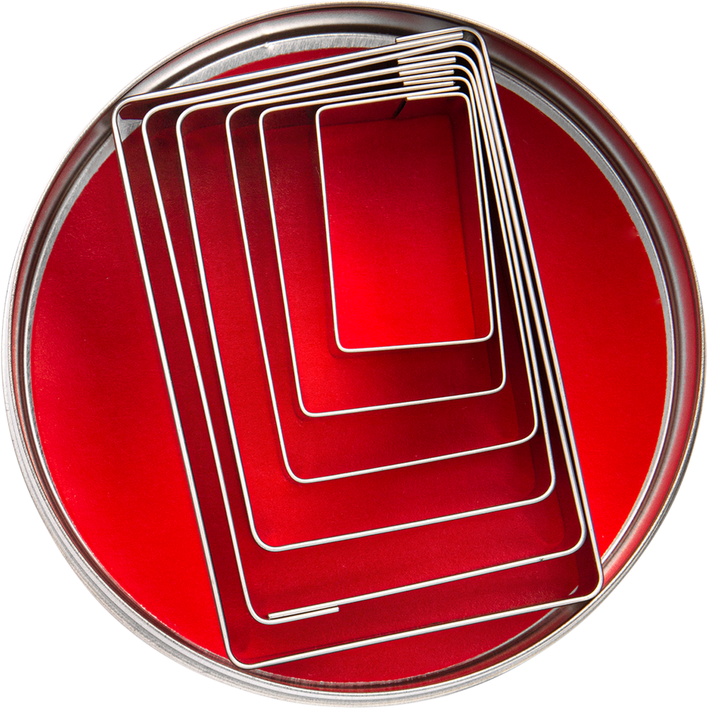 STAEDTER Set d'emporte-pièces rectangle 6 pièces  