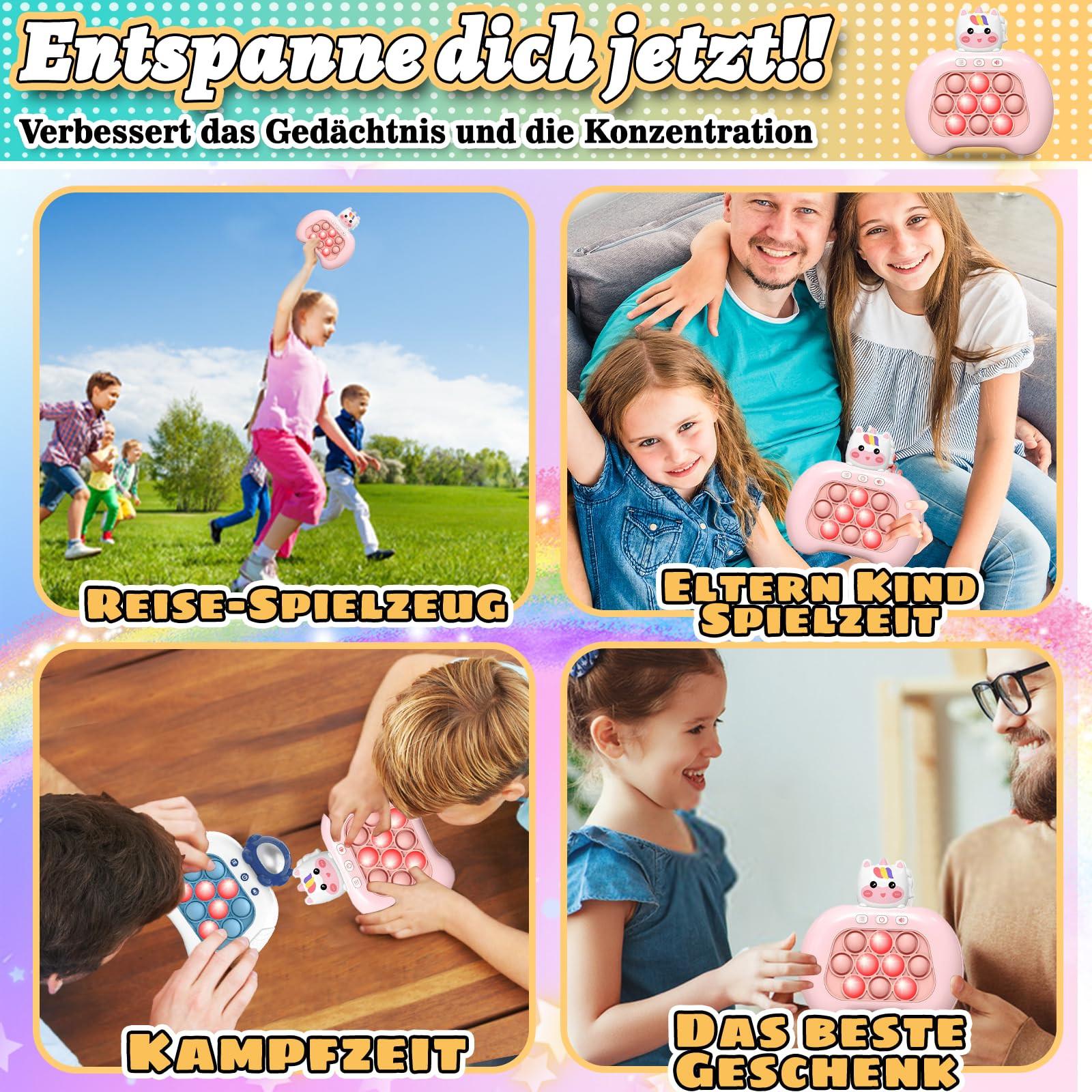 Activity-board  Schnelles Push-Spiel Pop Fidget Spielzeug,Pop Spielzeug Kinder,Pop Bubble Quick Push Spiel 