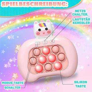 Activity-board  Schnelles Push-Spiel Pop Fidget Spielzeug,Pop Spielzeug Kinder,Pop Bubble Quick Push Spiel 