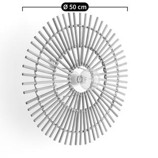 La Redoute Intérieurs Applique ronde en rotin Ø50 cm  