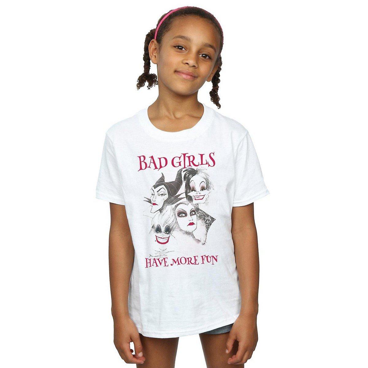 Image of Bad Girls Have More Fun Tshirt Unisex Weiss 140/146