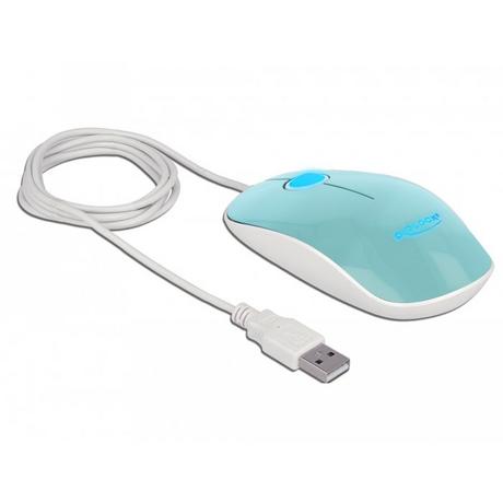 DeLock  12538 mouse Ambidestro USB tipo A Ottico 1200 DPI 