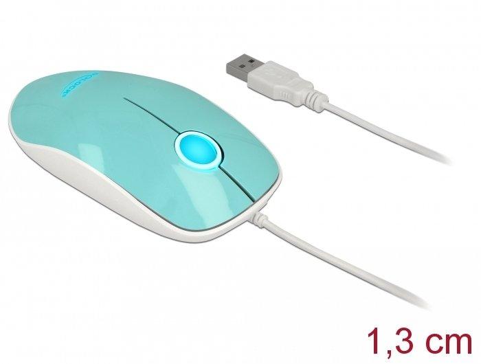 DeLock  12538 mouse Ambidestro USB tipo A Ottico 1200 DPI 