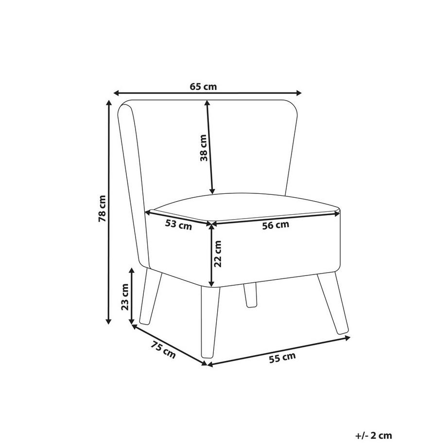 Beliani Sessel aus Bouclé Retro ALVEN  