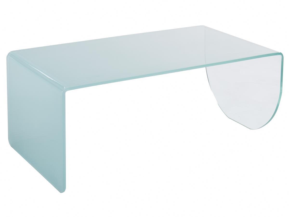 Image of Couchtisch - Sicherheitsglas - Transparent & Blau - KINAMI Couchtisch - Sicherheitsglas - Transparent & Blau - KINAMI