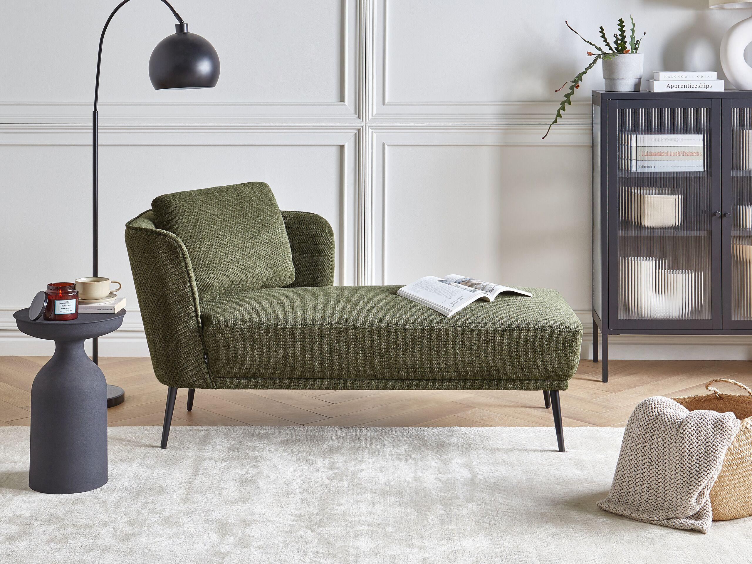 Beliani Chaise longue en Polyester Rétro ARTHEZE  