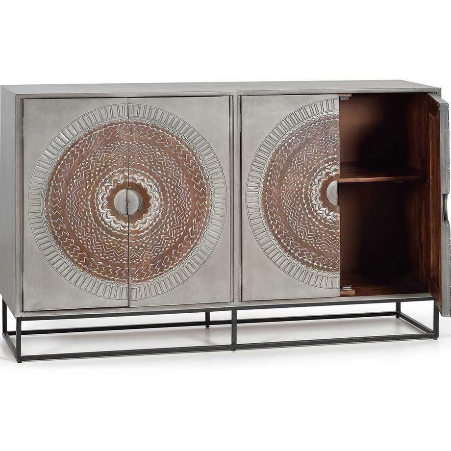 mutoni Sideboard Wood Mandala Mango 150  
